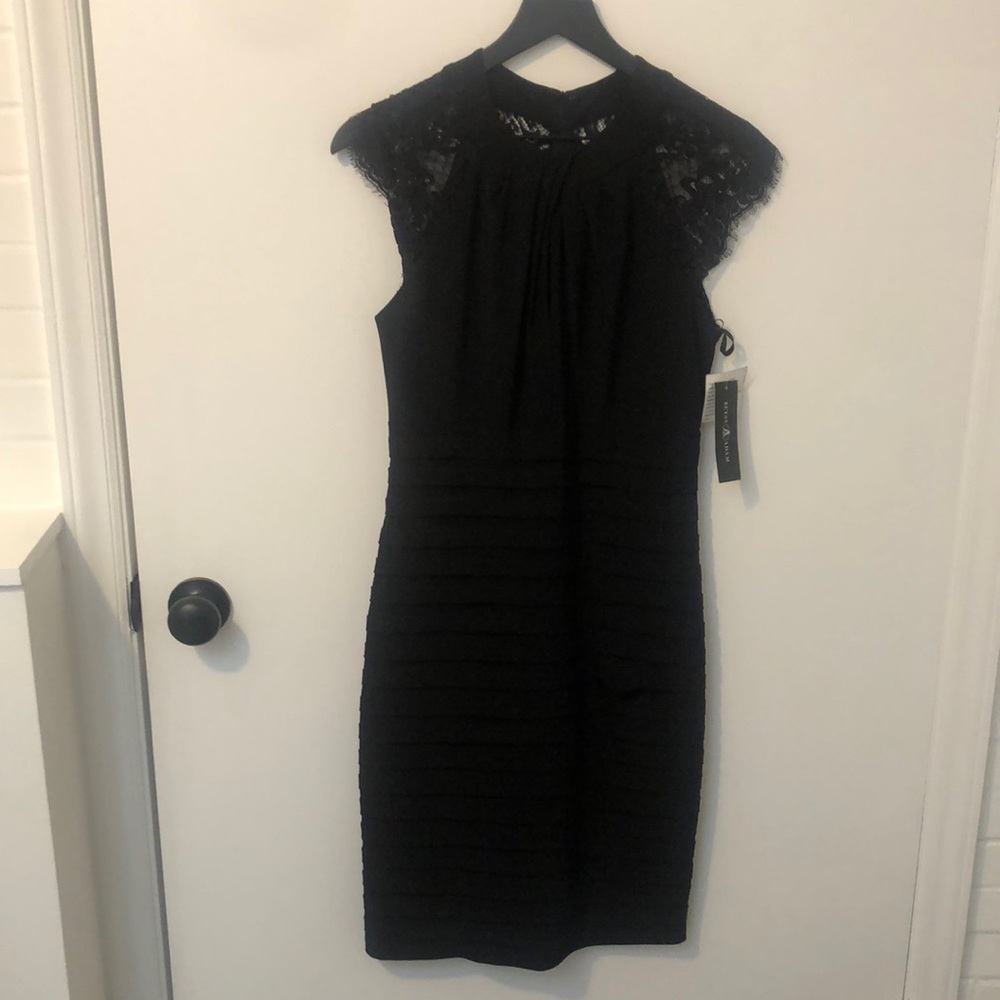 Betsy Adam Black Cocktail Dress | Size 10